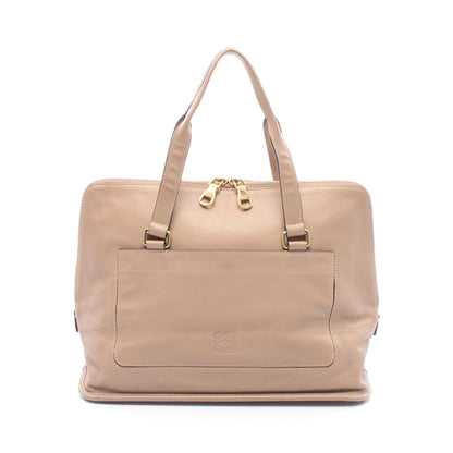 アナグラム ハンドバッグ レザー ピンクベージュ ロエベ バッグ LOEWE