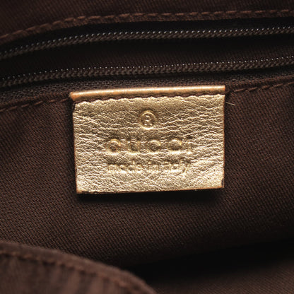 アビー GGキャンバス ワンショルダーバッグ キャンバス レザー ベージュ ゴールド グッチ バッグ GUCCI