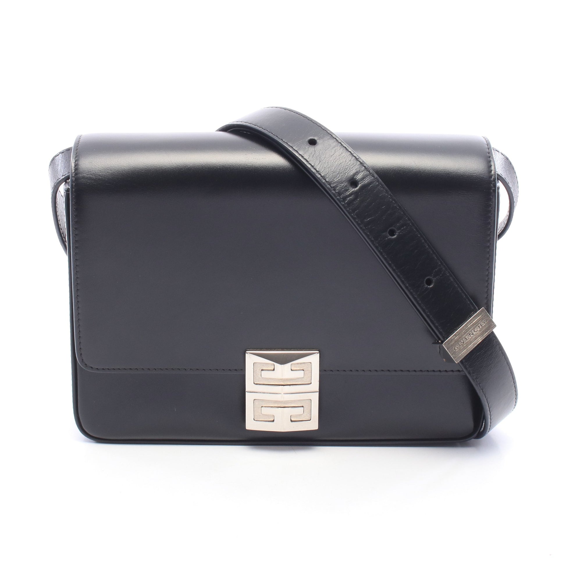 4G クロスボディバッグ ミディアム ショルダーバッグ レザー ブラック ジバンシィ バッグ GIVENCHY