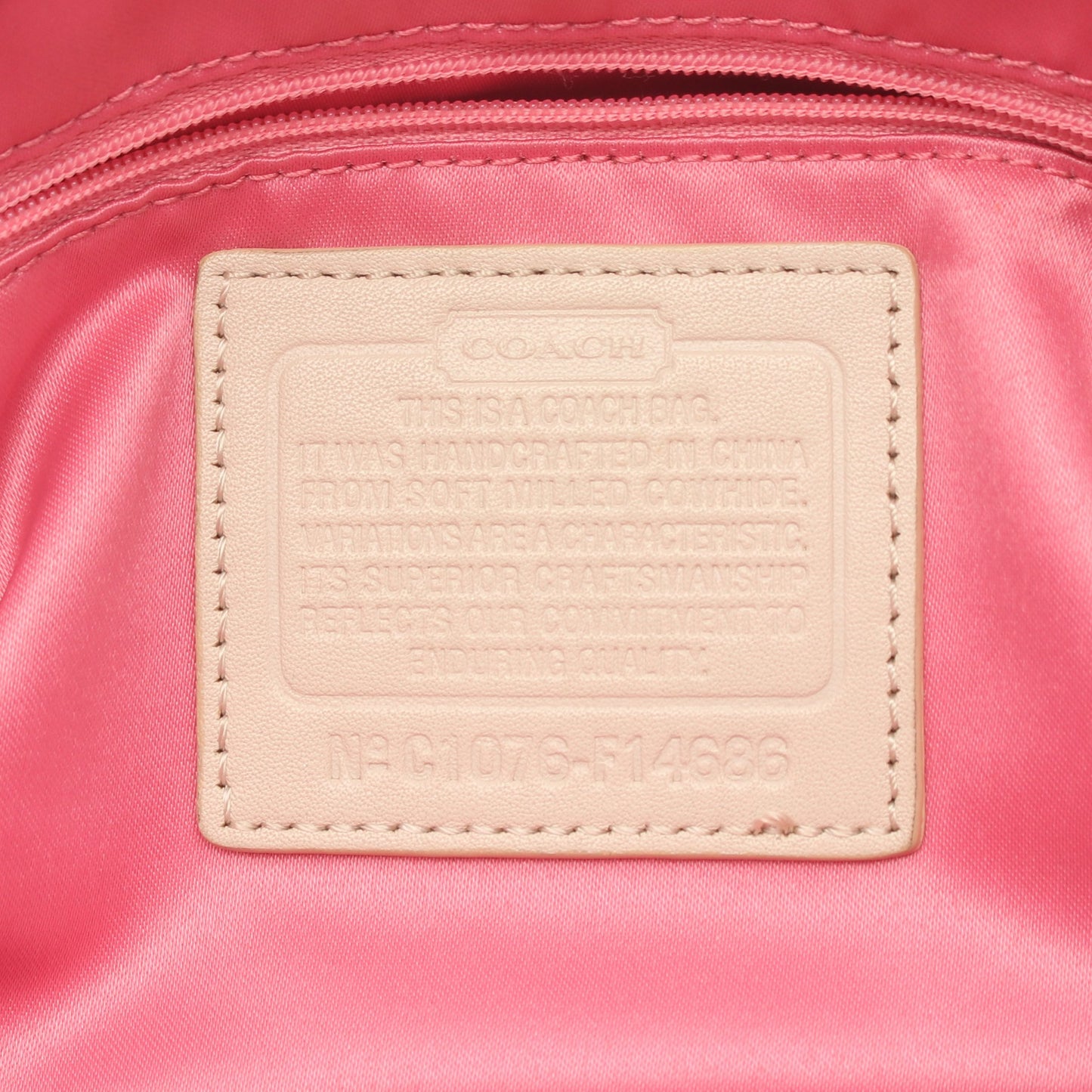 PENELOPE ペネロピ ショルダーバッグ レザー エナメルレザー アイボリー イエロー コーチ