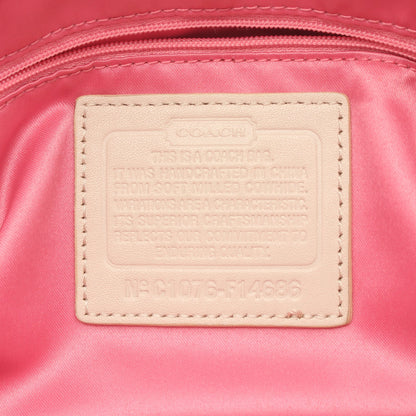 PENELOPE ペネロピ ショルダーバッグ レザー エナメルレザー アイボリー イエロー コーチ