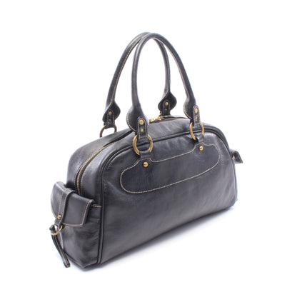 ミニボストンバッグ レザー ブラック エムシーエム バッグ MCM