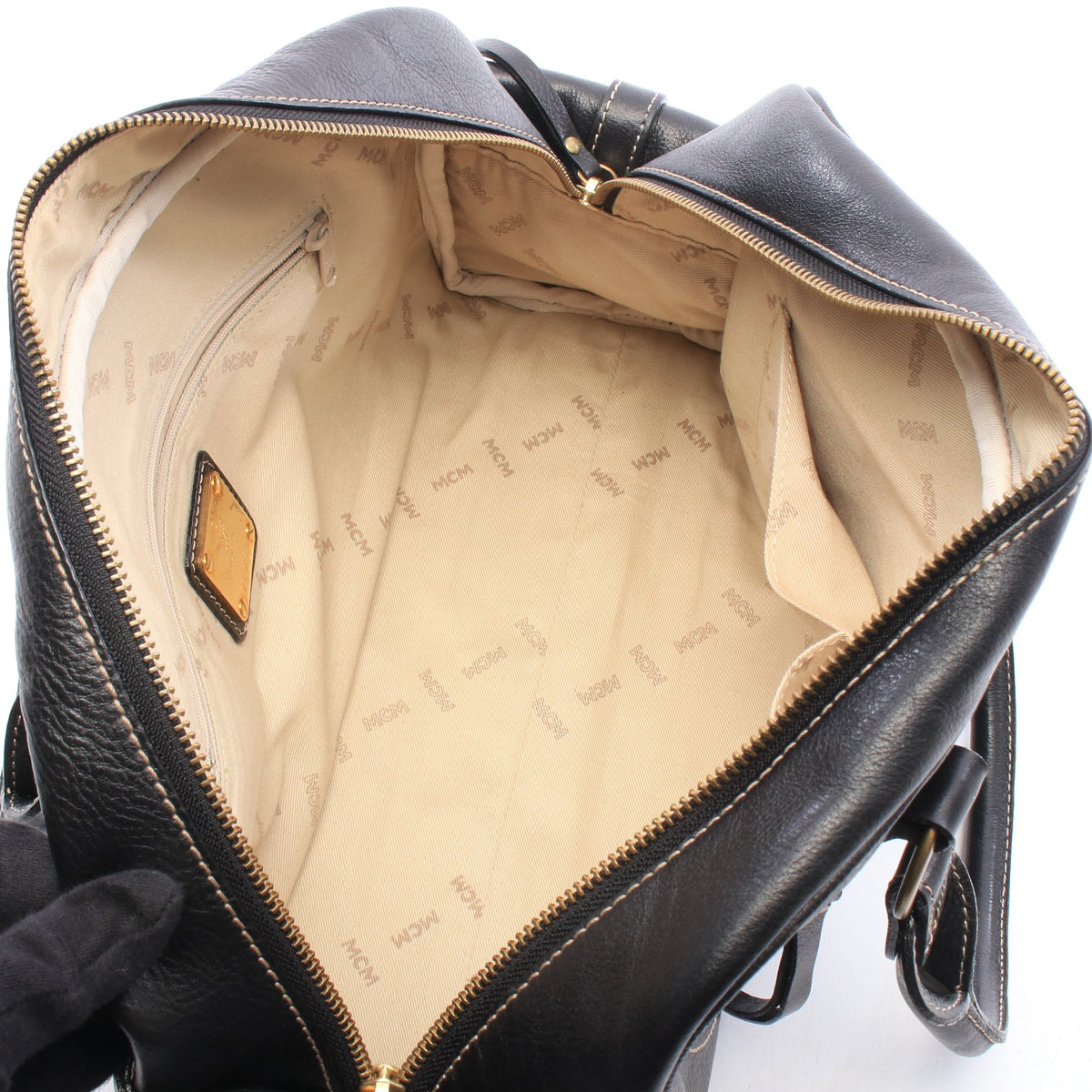 ミニボストンバッグ レザー ブラック エムシーエム バッグ MCM