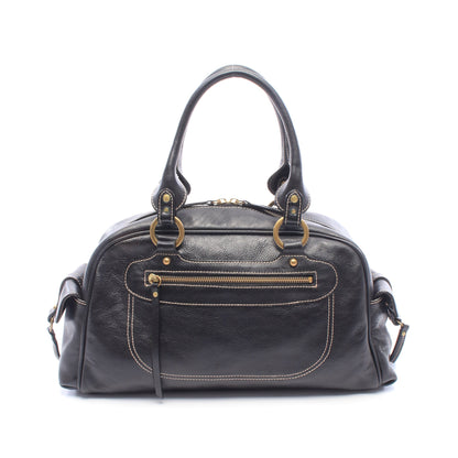 ミニボストンバッグ レザー ブラック エムシーエム バッグ MCM