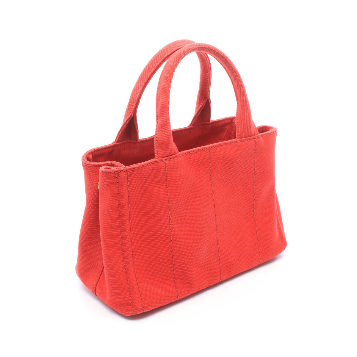 CANAPA カナパ ハンドバッグ トートバッグ キャンバス レッド プラダ バッグ PRADA