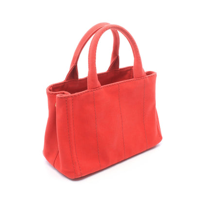 CANAPA カナパ ハンドバッグ トートバッグ キャンバス レッド プラダ バッグ PRADA