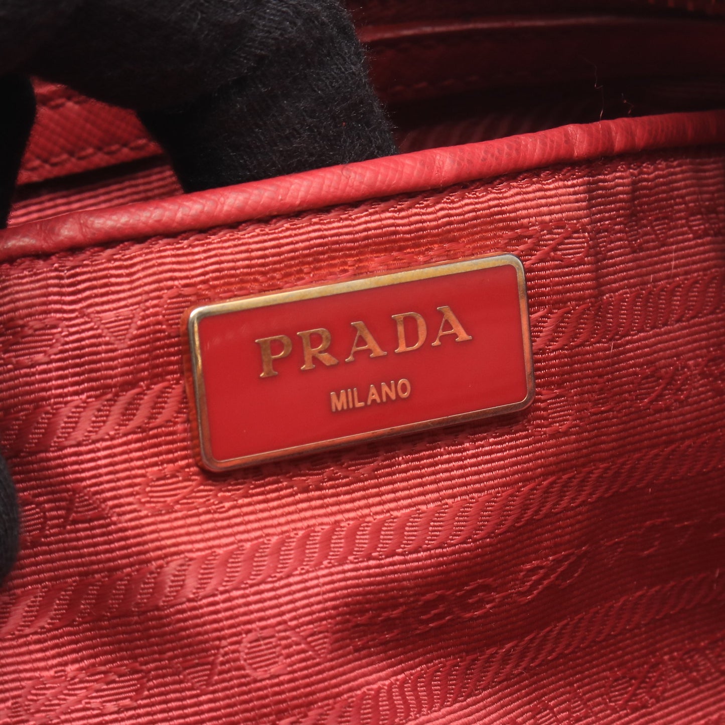 ハンドバッグ トートバッグ ナイロン レザー ピンク プラダ バッグ PRADA