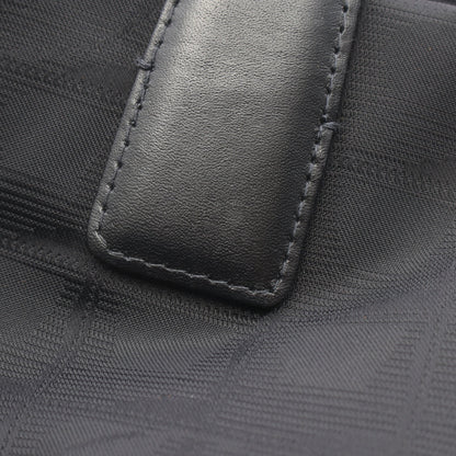 ニュートラベルラインMM ハンドバッグ トートバッグ ナイロンキャンバス レザー ブラック ブラック金具 シャネル