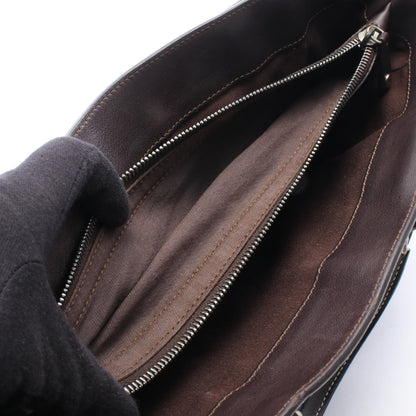 ブギーバッグ ハンドバッグ レザー ダークブラウン セリーヌ バッグ CELINE