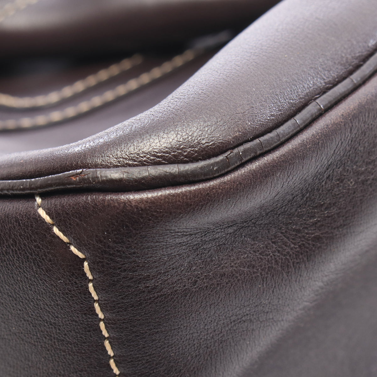 ブギーバッグ ハンドバッグ レザー ダークブラウン セリーヌ バッグ CELINE