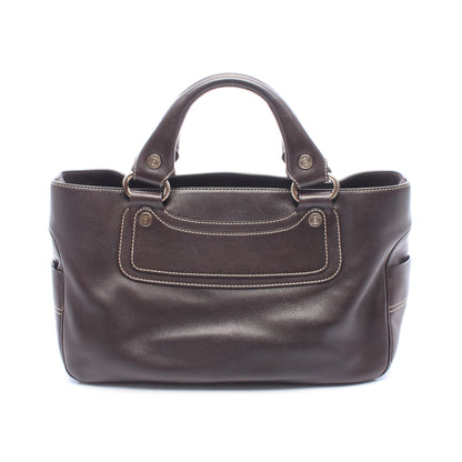 ブギーバッグ ハンドバッグ レザー ダークブラウン セリーヌ バッグ CELINE