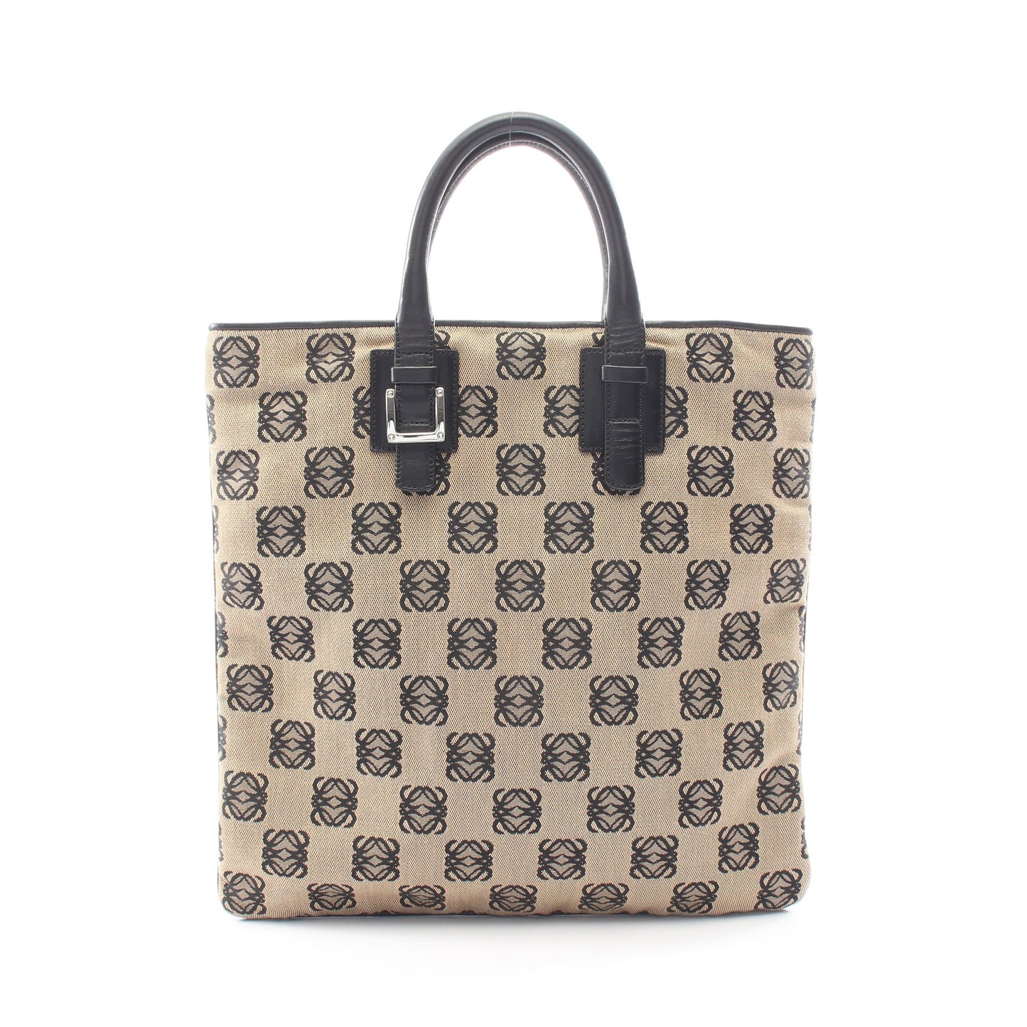 アナグラム ハンドバッグ トートバッグ キャンバス レザー ベージュ ブラック ロエベ バッグ LOEWE