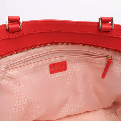 Walk on the Wild Side Flamingo Jules Tote ショルダーバッグ トートバッグ レザー オレンジレッド コーラルオレンジ マルチカラー ケイトスペード