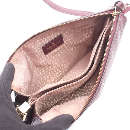 Larchmont Avenue Madelyne ショルダーバッグ レザー ボルドー ケイトスペード
