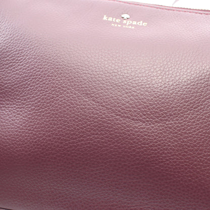 Larchmont Avenue Madelyne ショルダーバッグ レザー ボルドー ケイトスペード