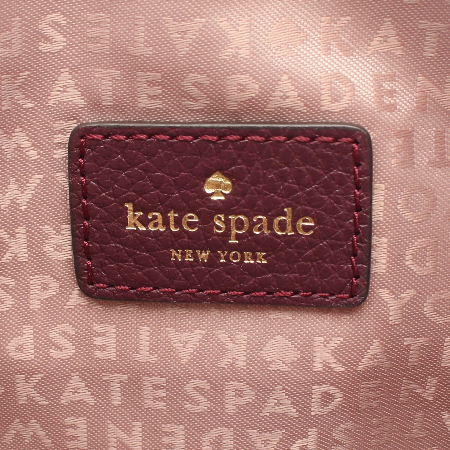 Larchmont Avenue Madelyne ショルダーバッグ レザー ボルドー ケイトスペード