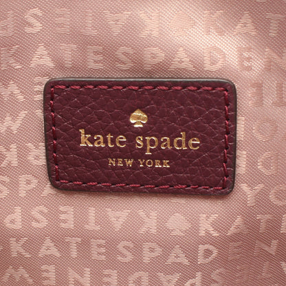 Larchmont Avenue Madelyne ショルダーバッグ レザー ボルドー ケイトスペード