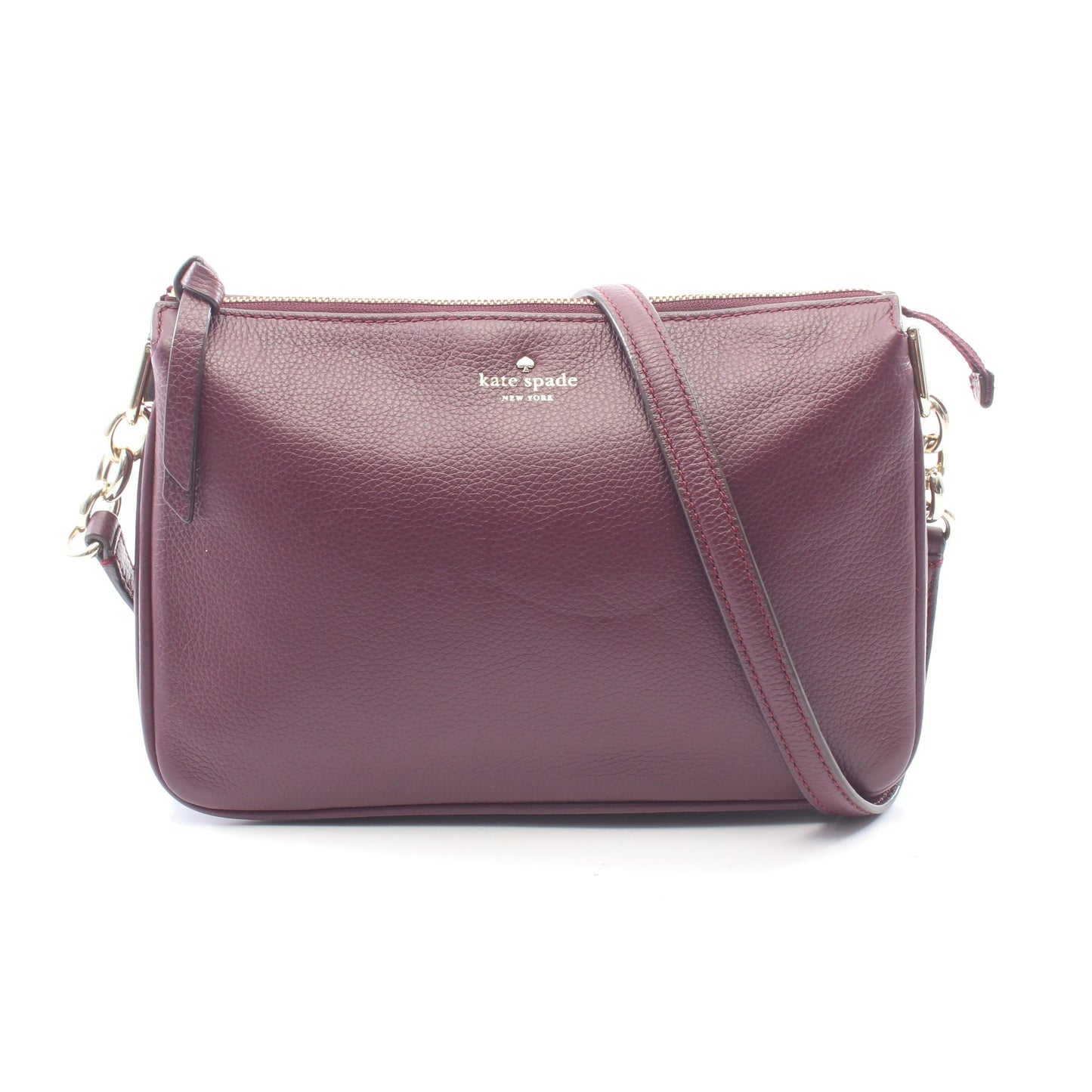 Larchmont Avenue Madelyne ショルダーバッグ レザー ボルドー ケイトスペード