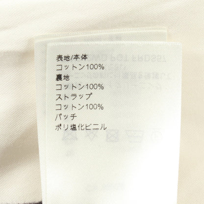 ノースリーブ ジップアップ ワンピース コットン ホワイト ルイヴィトン