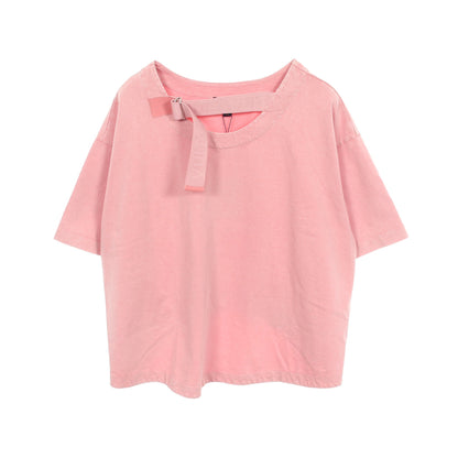 ヴィンテージ加工 半袖Tシャツ コットン ピンク ルイヴィトン