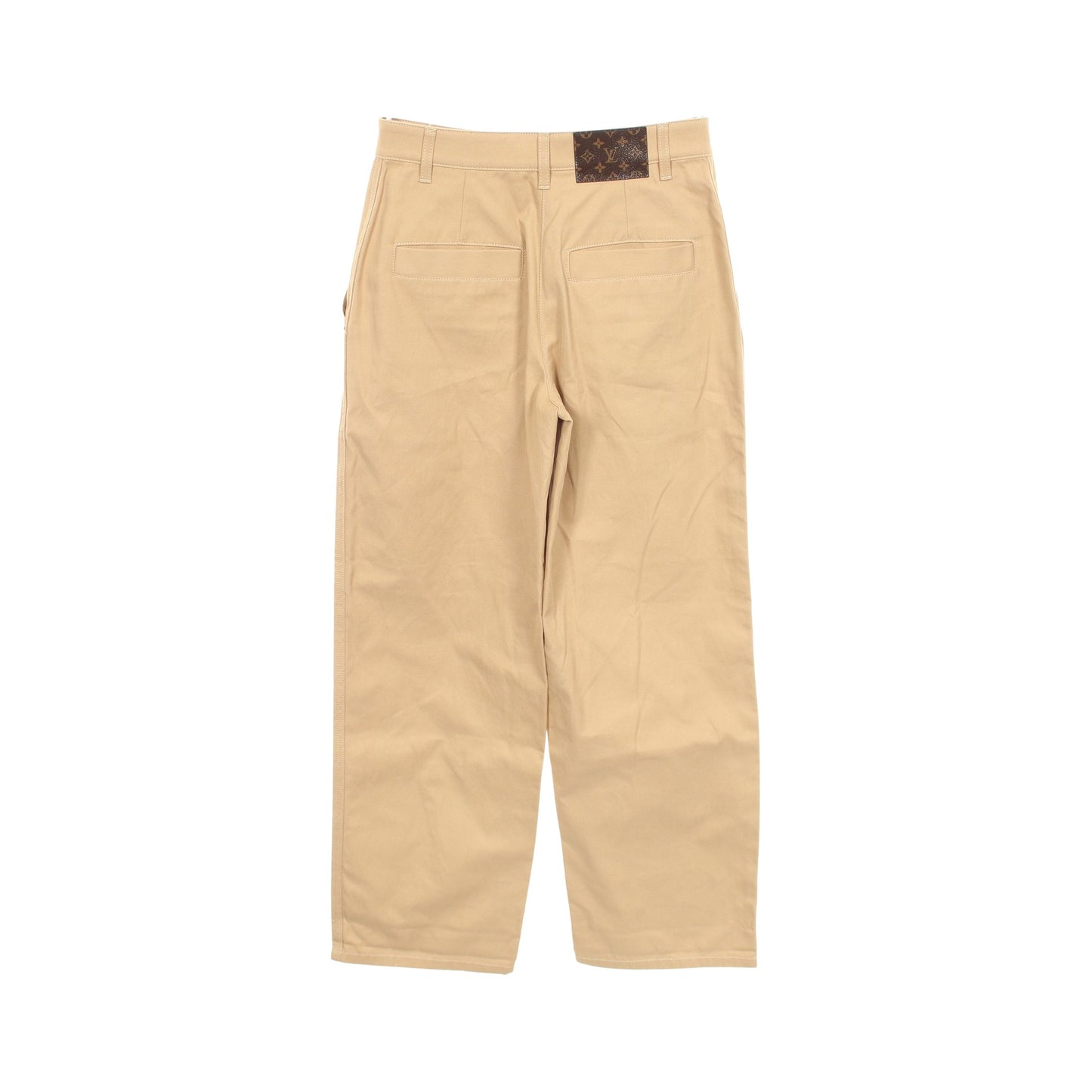 24SS ストレート チノパンツ コットン ベージュ ルイヴィトン