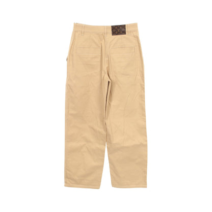 24SS ストレート チノパンツ コットン ベージュ ルイヴィトン