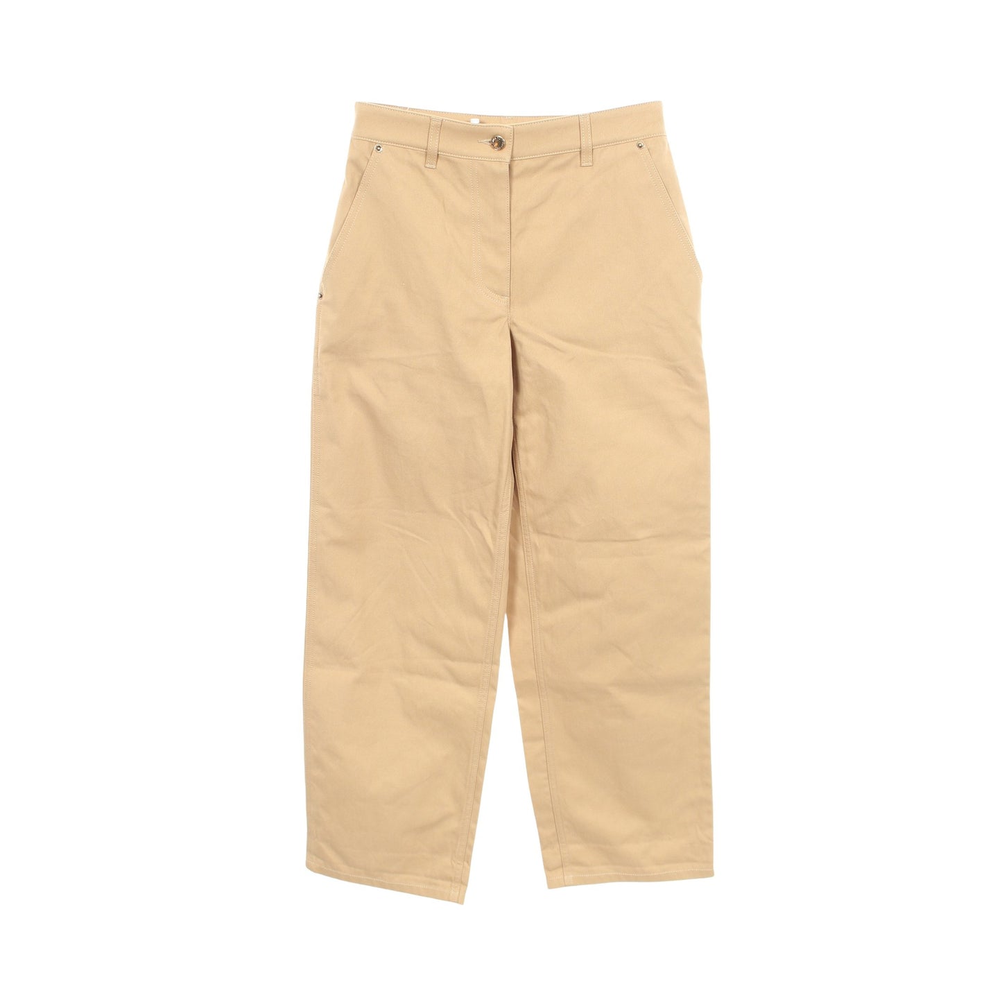 24SS ストレート チノパンツ コットン ベージュ ルイヴィトン