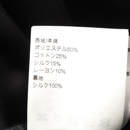 ベロア切替 ワンピース シルク コットン ブラック ルイヴィトン