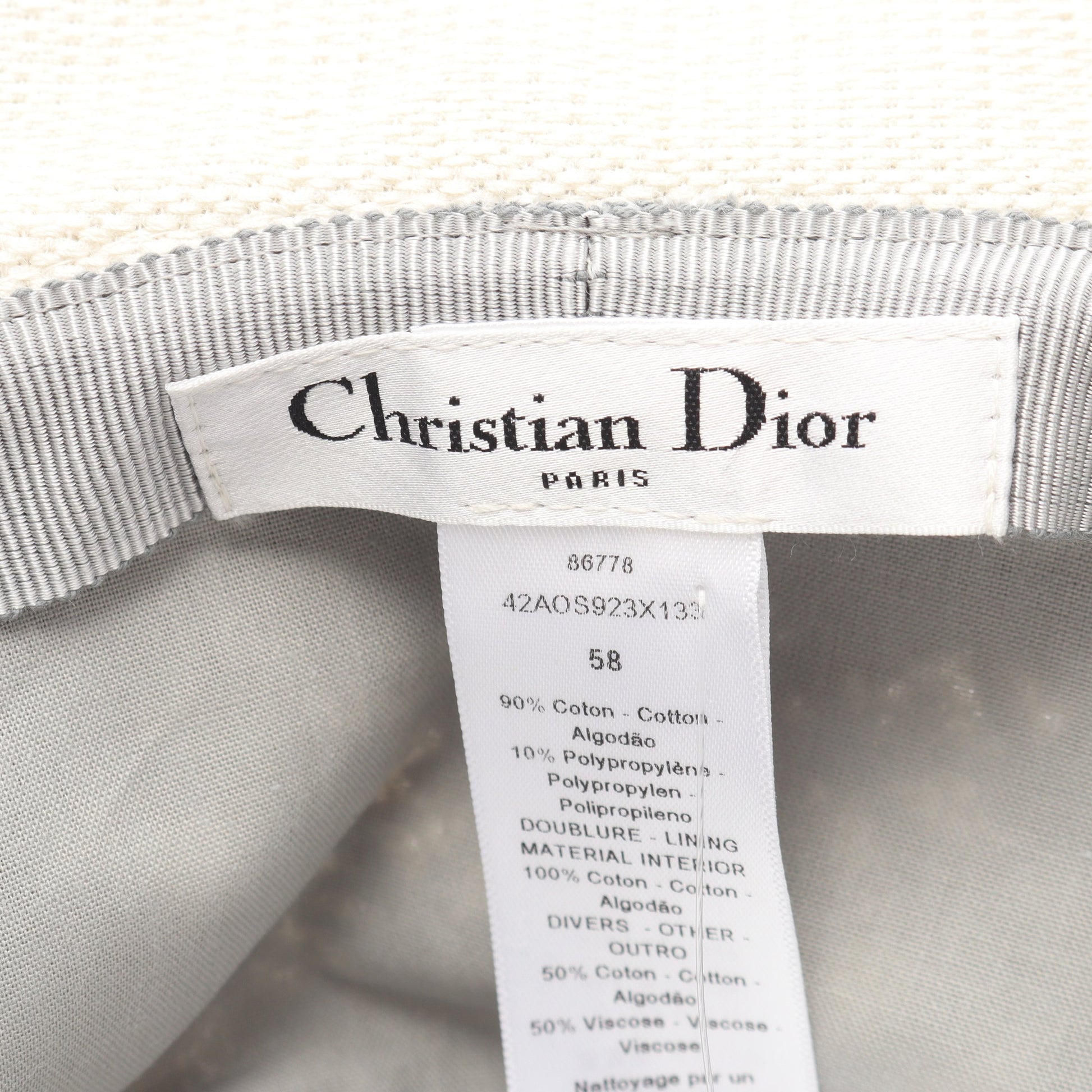 D-Bobby Toile de Jouy バケット ハット コットン オフホワイト ライトピンク マルチカラー クリスチャンディオール 財布・小物 Christian Dior