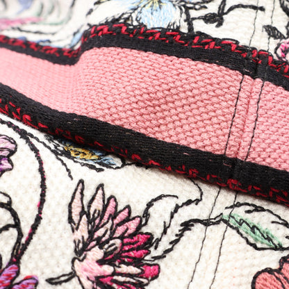 D-Bobby バケットハット フロリレージョ 刺繍 帽子 コットン ホワイト マルチカラー クリスチャンディオール 財布・小物 Christian Dior