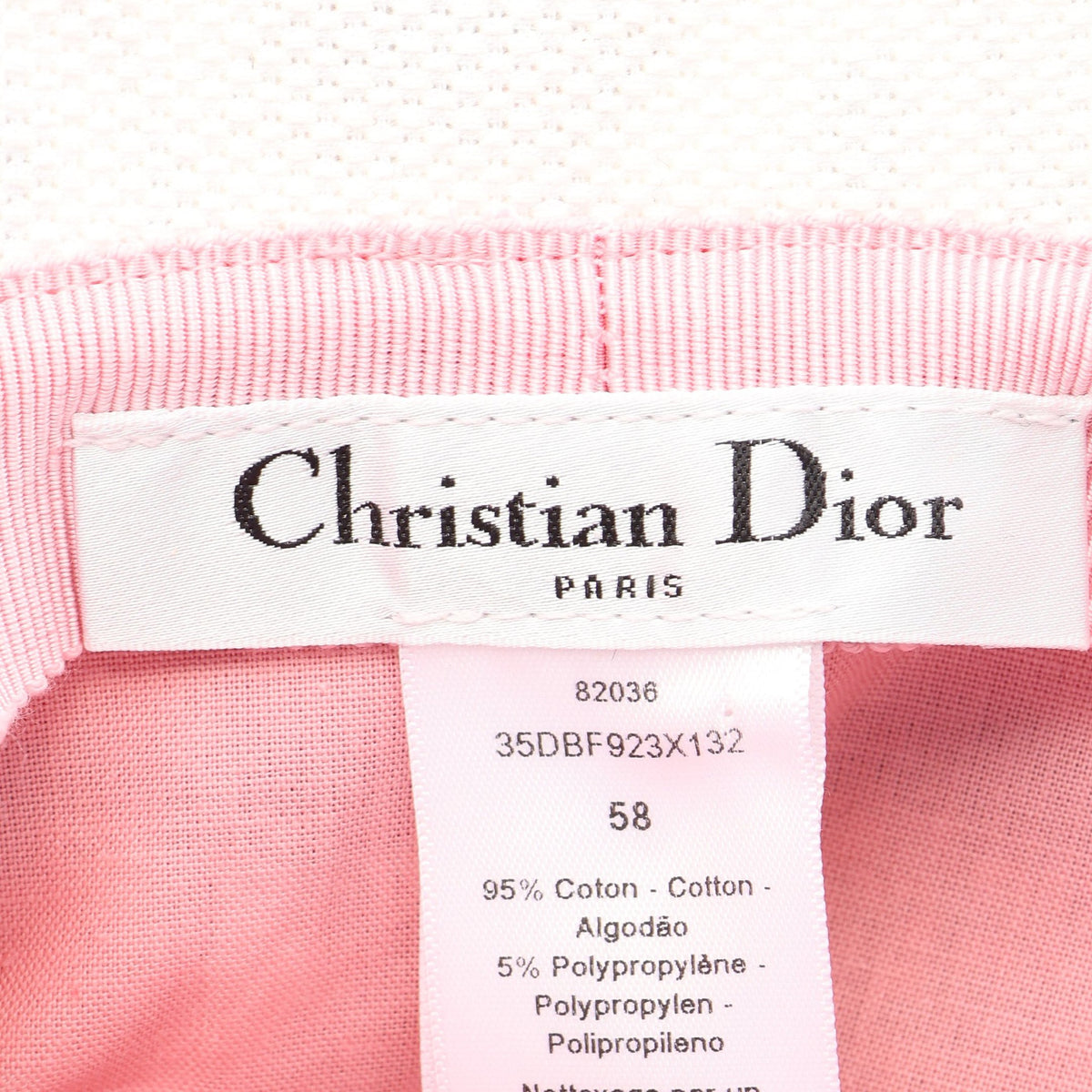 D-Bobby バケットハット フロリレージョ 刺繍 帽子 コットン ホワイト マルチカラー クリスチャンディオール 財布・小物 Christian Dior