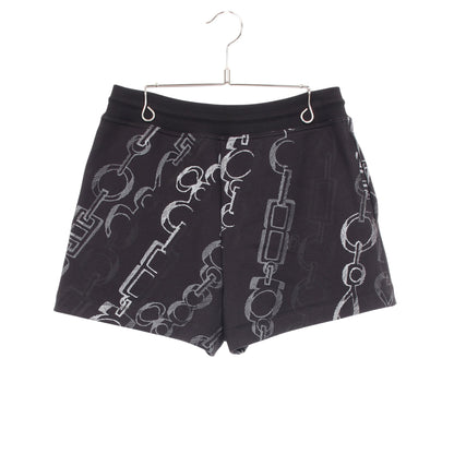 Do Re Boucles ショート スウェットパンツ コットン ブラック ホワイト ダークブラウン エルメス
