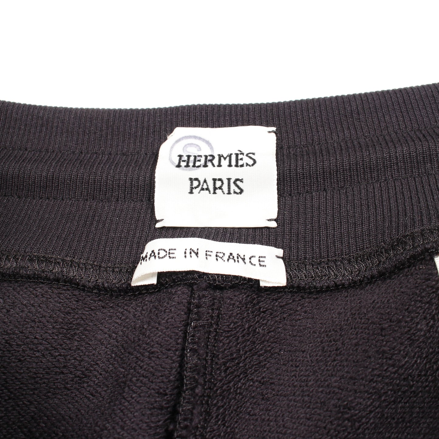 Do Re Boucles ショート スウェットパンツ コットン ブラック ホワイト ダークブラウン エルメス