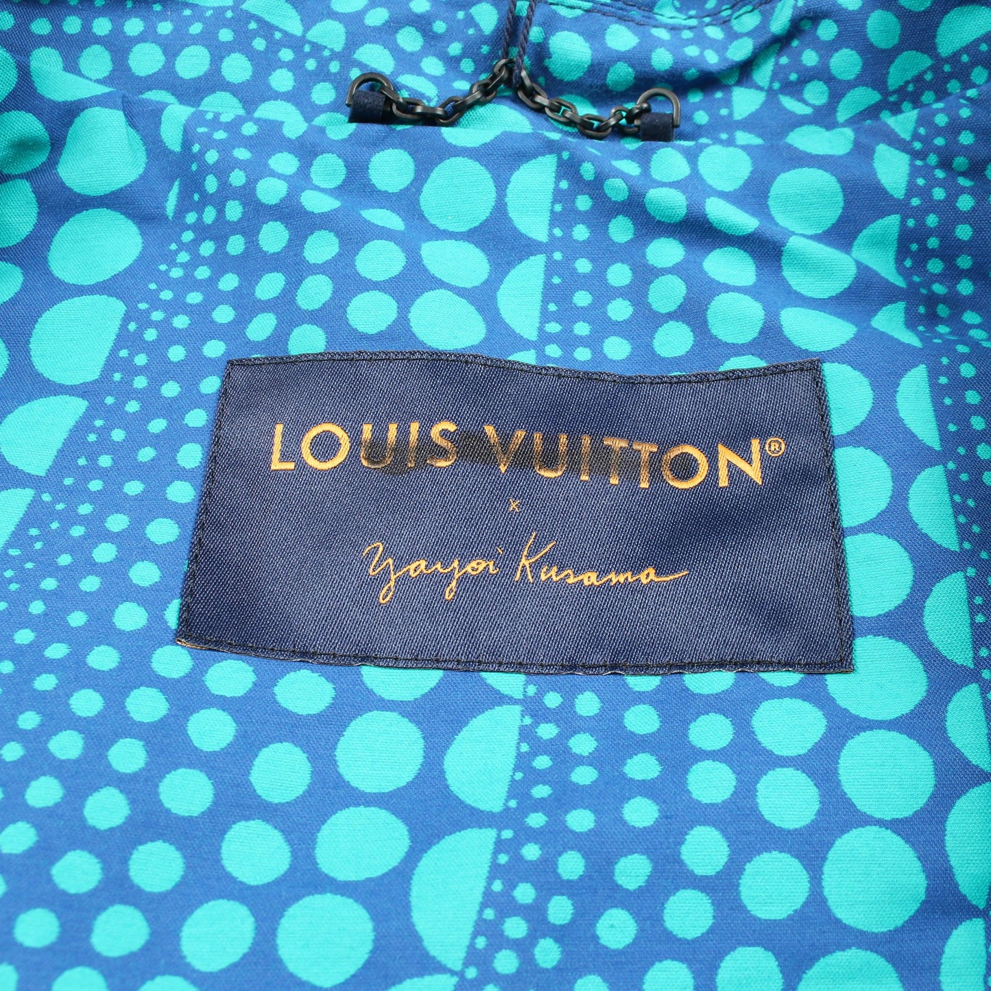 LOUIS VUITTON × 草間彌生 オールオーバーパンプキン ブルゾン コットン ナイロン ブルー グリーン ルイヴィトン