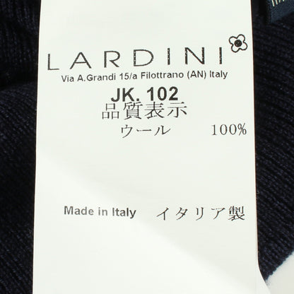 ニット ベスト ウール ネイビー ラルディーニ