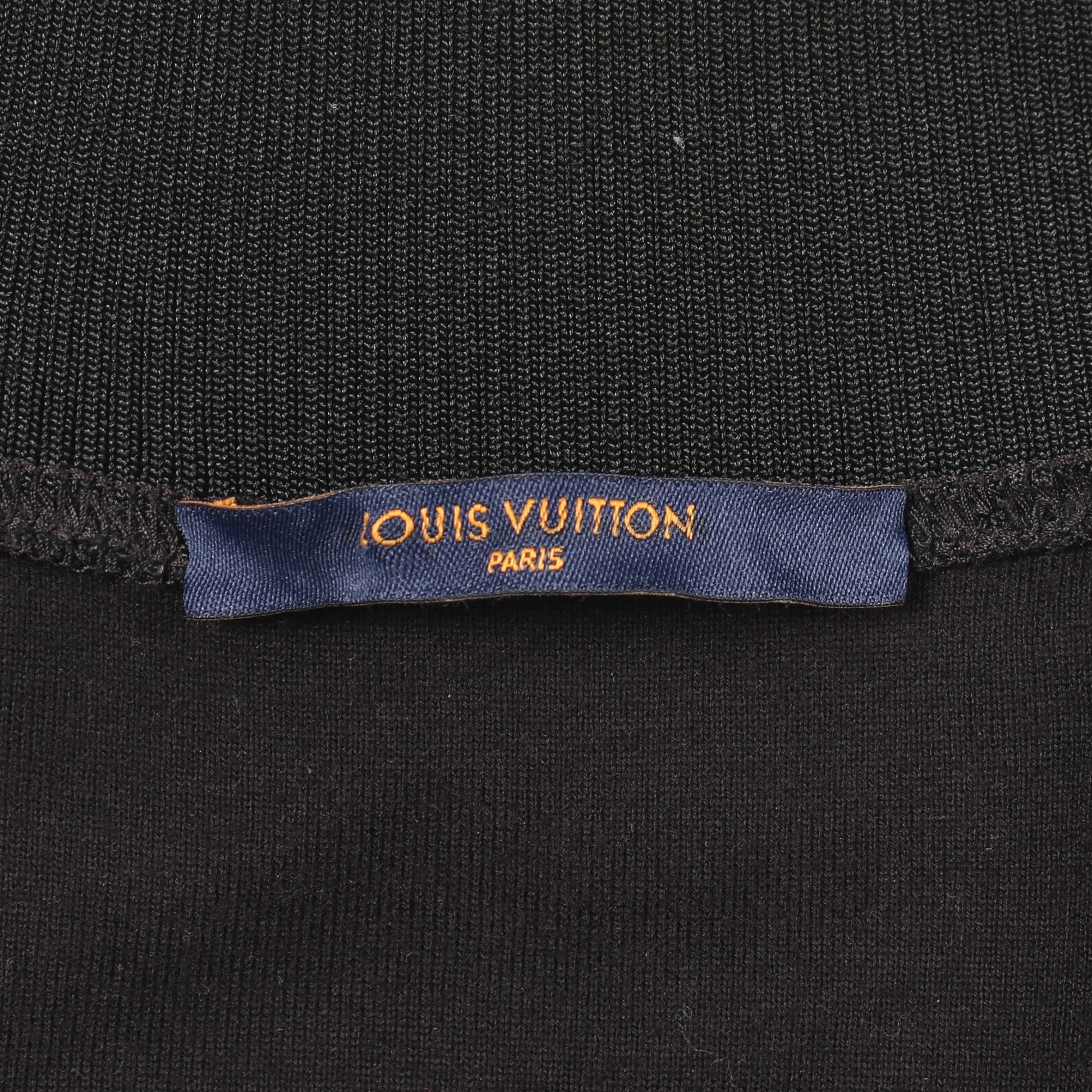 LVフラワーバンド トラックトップブルゾン トラックジャケット コットン ブラック ホワイト ルイヴィトン アウター LOUIS VUITTON