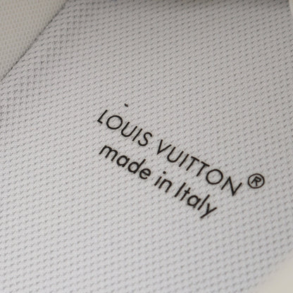 LV トレーナー モノグラムデニム スニーカー レザー デニム ホワイト ブラック ルイヴィトン