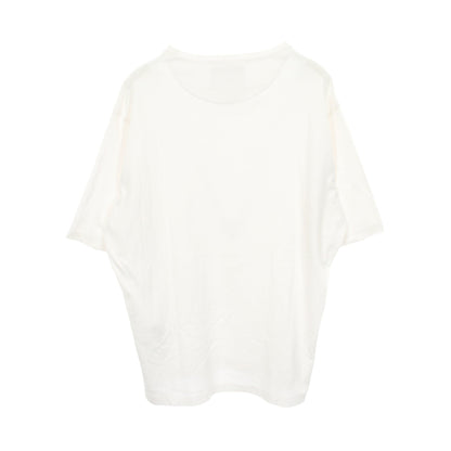 トライアングルロゴ 半袖Tシャツ コットン ホワイト プラダ トップス PRADA
