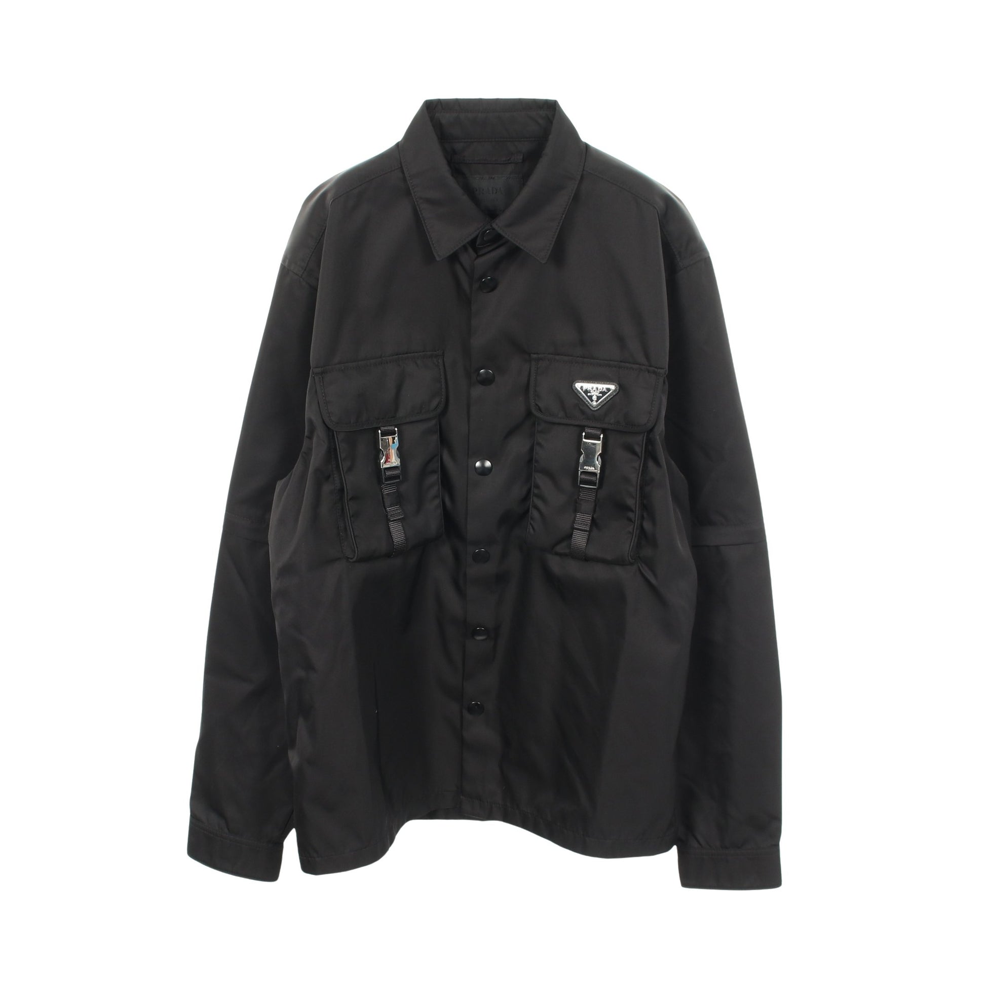 Re-Nylon シャツ ジャケット ナイロン ブラック プラダ アウター PRADA