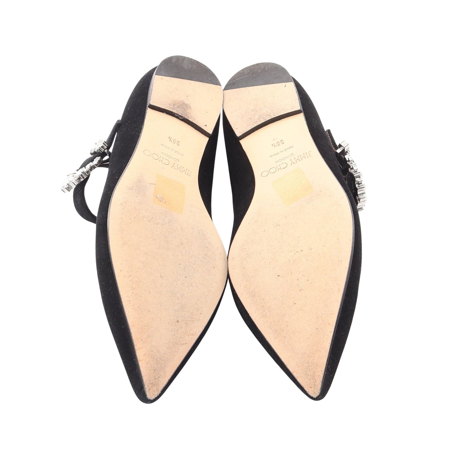 CHERI FLAT パンプス スエード ブラック ジミーチュウ