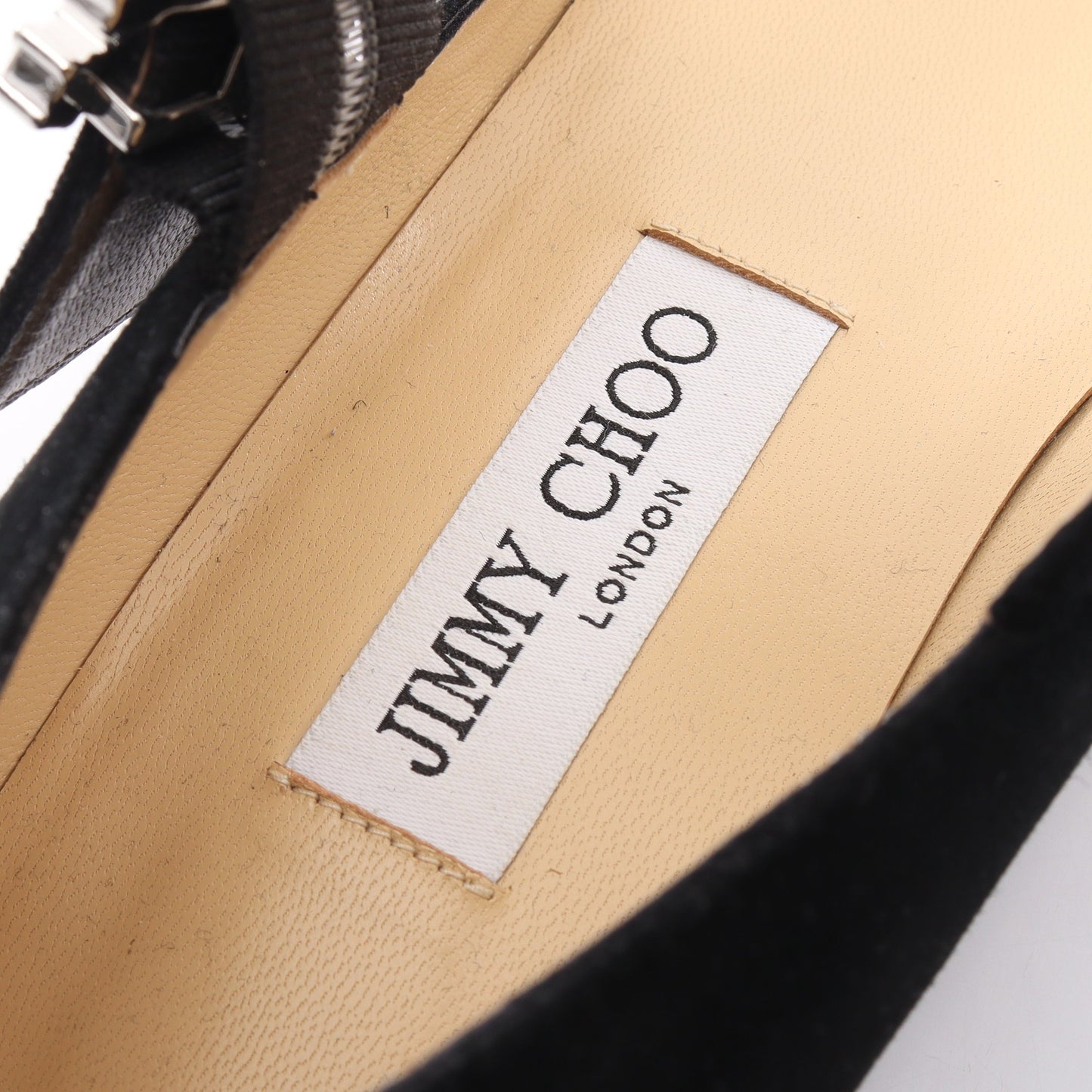 CHERI FLAT パンプス スエード ブラック ジミーチュウ