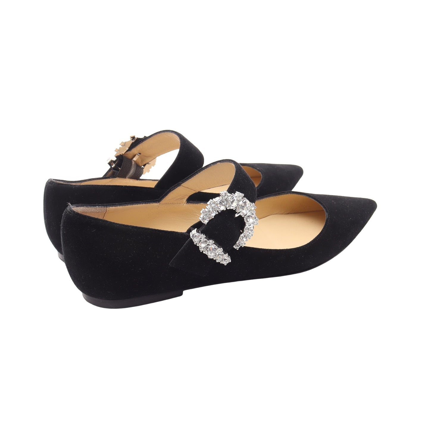 CHERI FLAT パンプス スエード ブラック ジミーチュウ
