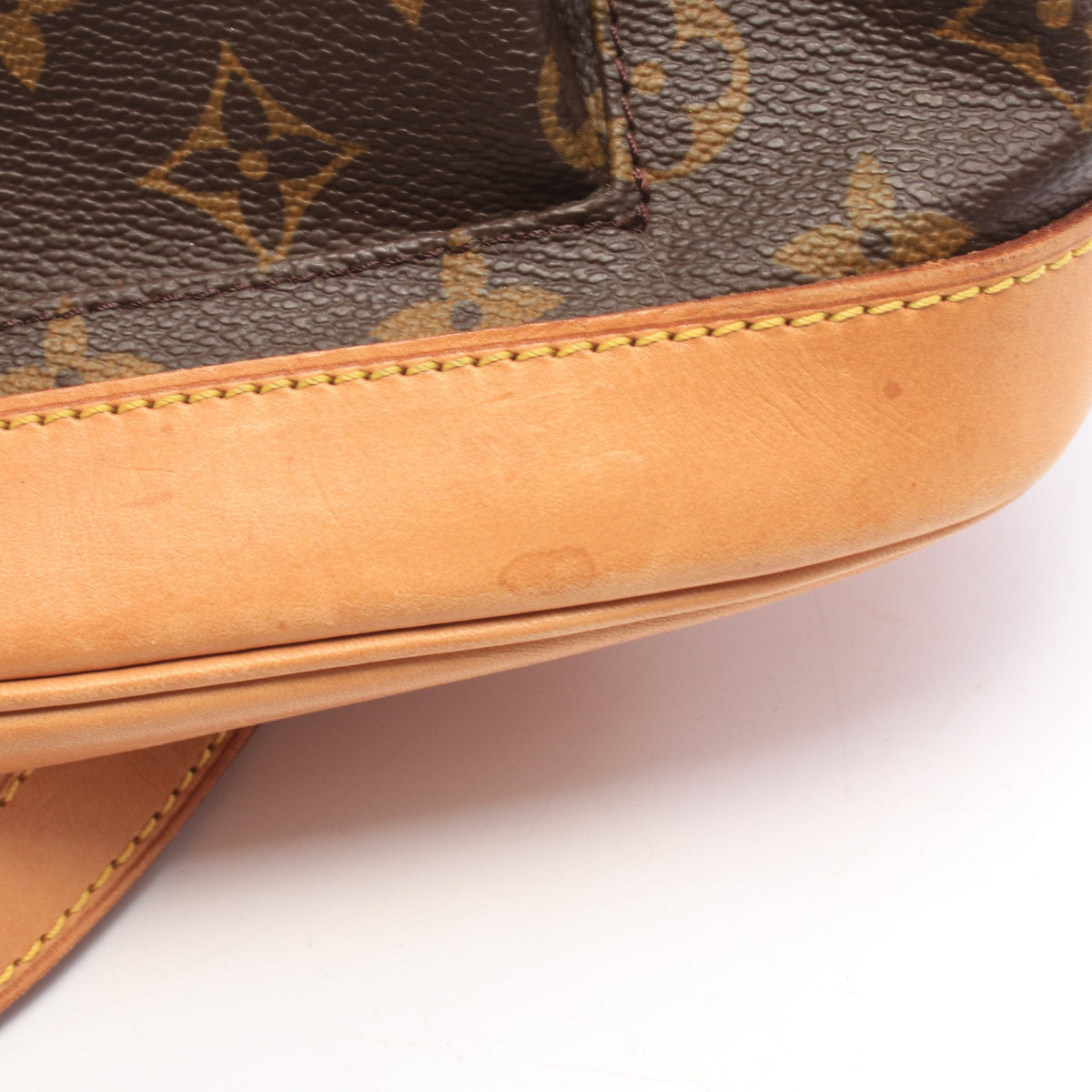 モンスリMM モノグラム バックパック リュックサック PVC レザー ブラウン ルイヴィトン バッグ LOUIS VUITTON