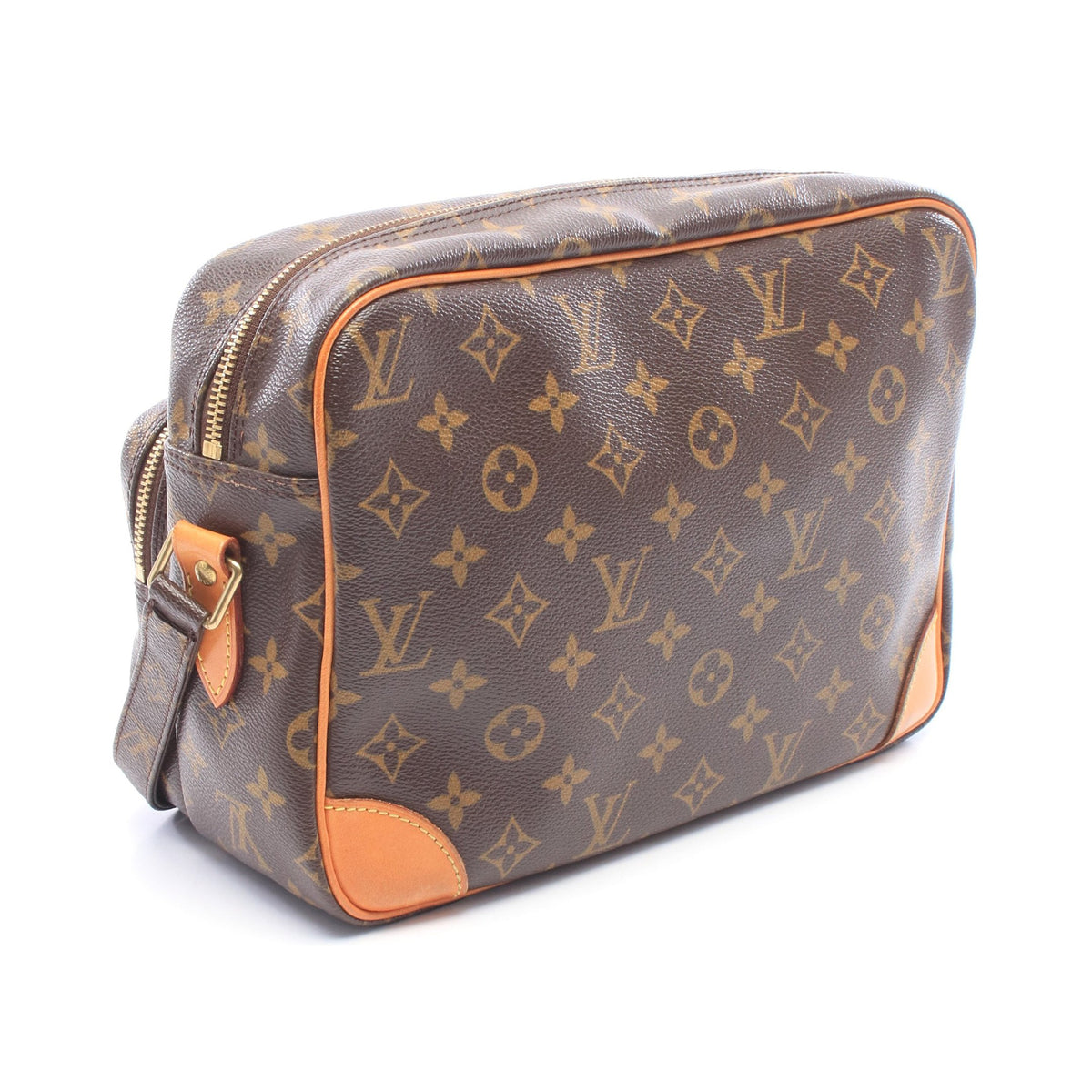 ナイル モノグラム ショルダーバッグ PVC レザー ブラウン ルイヴィトン バッグ LOUIS VUITTON