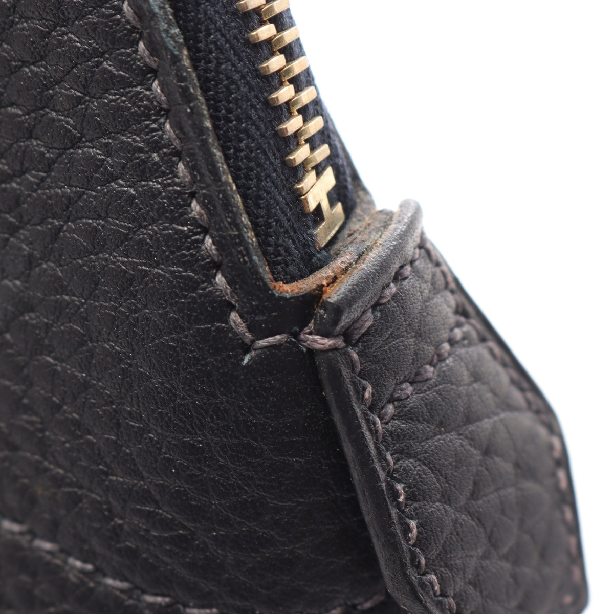 ボリード35 ブルーインディゴ 2WAY ハンドバッグ フィヨルド ネイビー ゴールド金具 □G刻印 エルメス バッグ HERMES