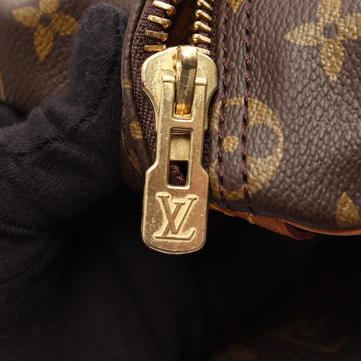 キーポル50 モノグラム ボストンバッグ PVC レザー ブラウン ルイヴィトン バッグ LOUIS VUITTON