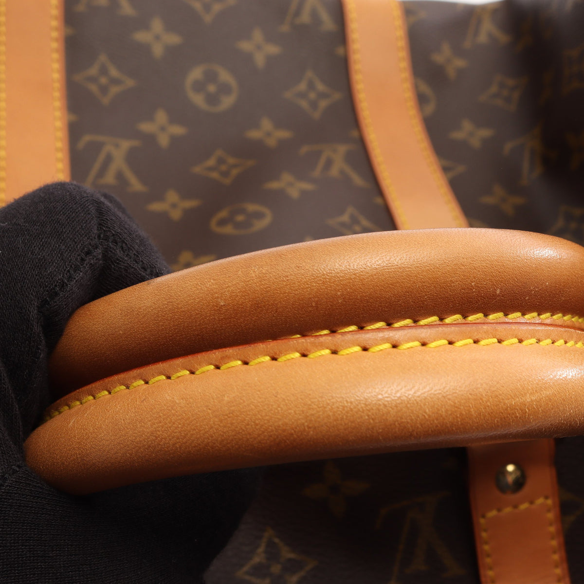 キーポル50 モノグラム ボストンバッグ PVC レザー ブラウン ルイヴィトン バッグ LOUIS VUITTON