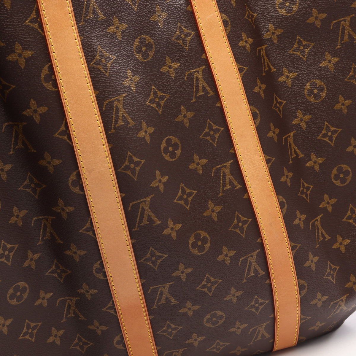 キーポル50 モノグラム ボストンバッグ PVC レザー ブラウン ルイヴィトン バッグ LOUIS VUITTON
