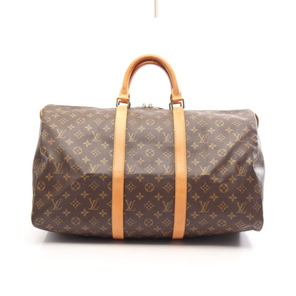 キーポル50 モノグラム ボストンバッグ PVC レザー ブラウン ルイヴィトン バッグ LOUIS VUITTON