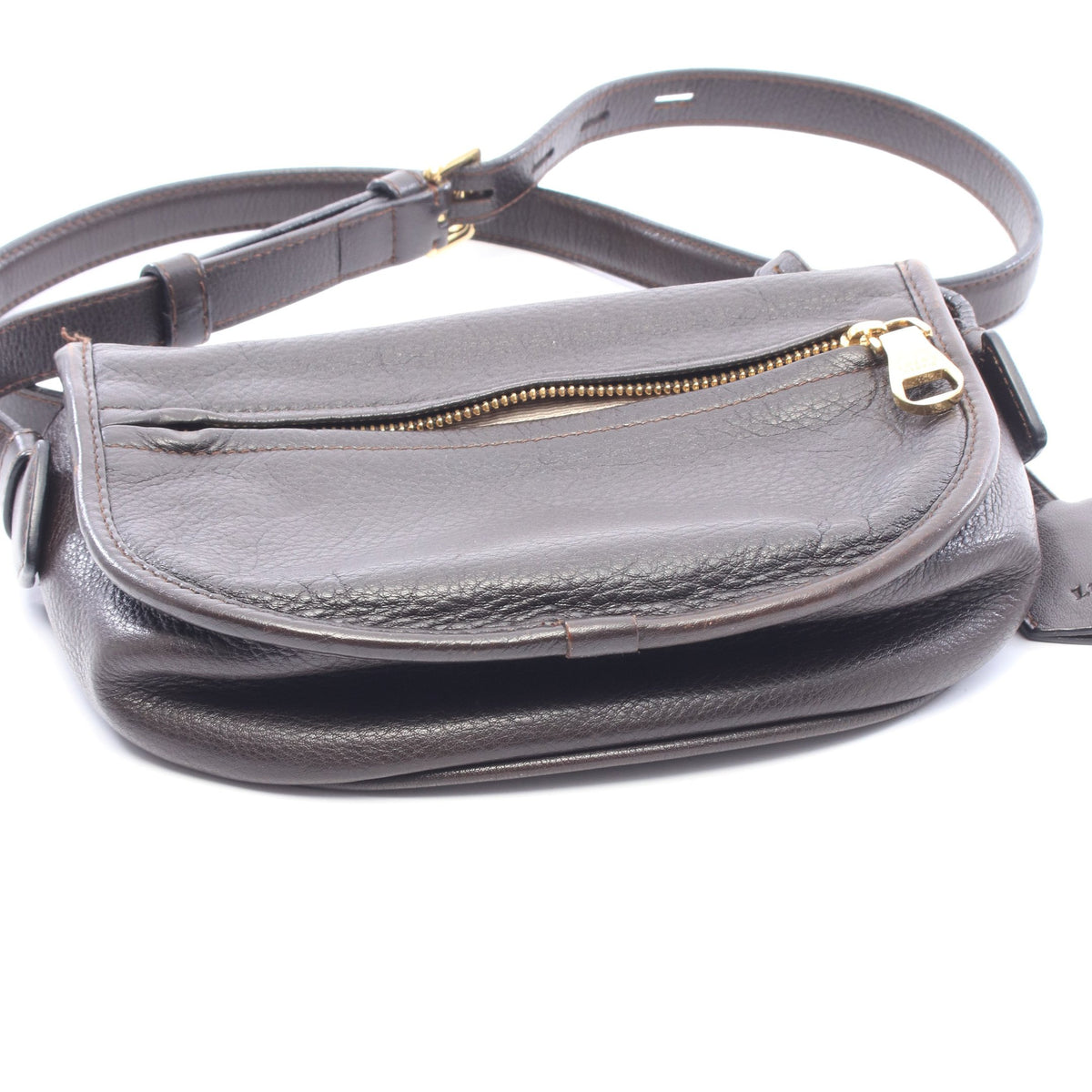 ヘリテージ ショルダーバッグ レザー ダークブラウン ロエベ バッグ LOEWE